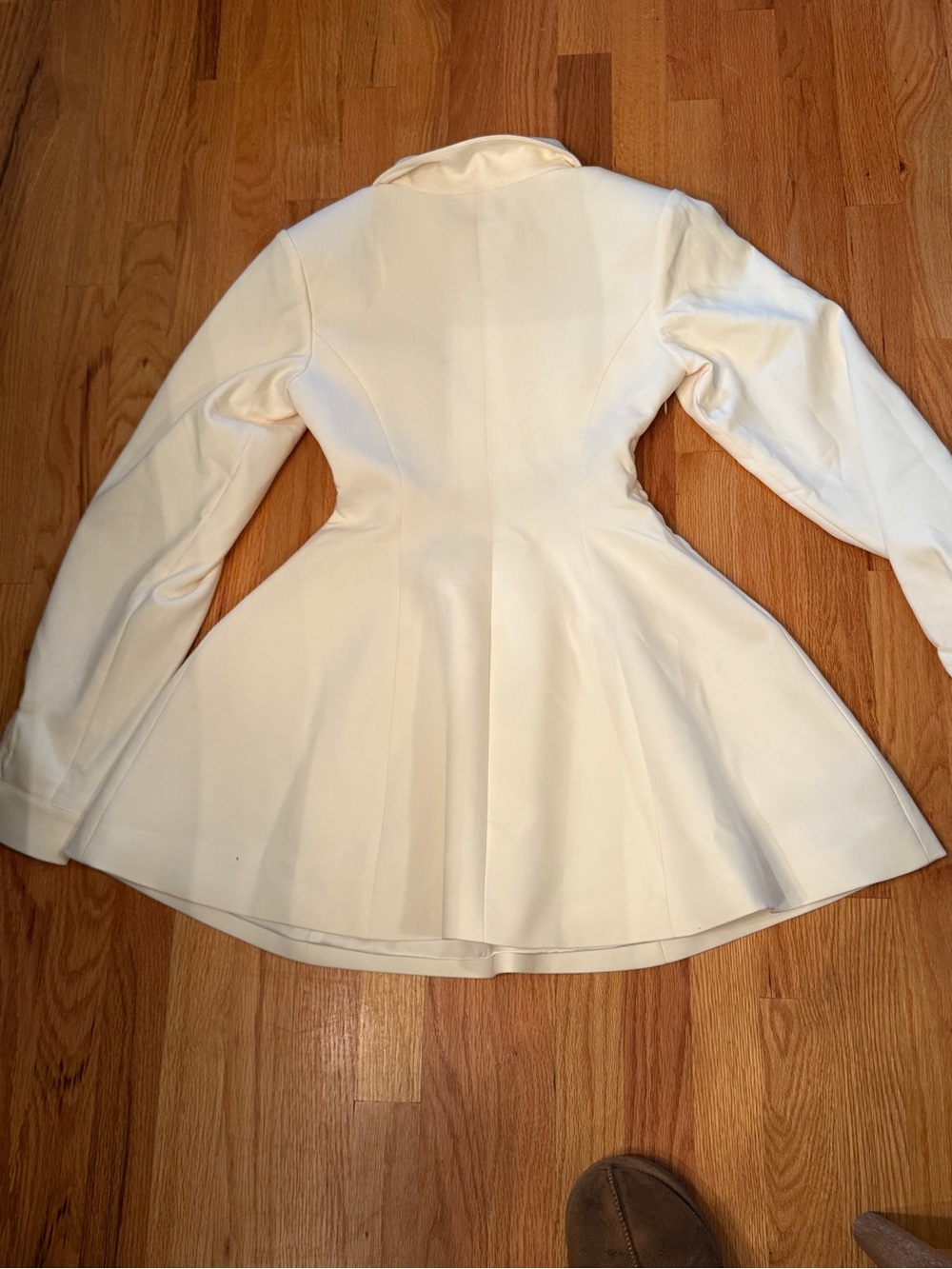 Miss Circle Women's Obelia Off White Long Sleeve Polo Mini Dress. NWT Size XS - Picture 10 of 13